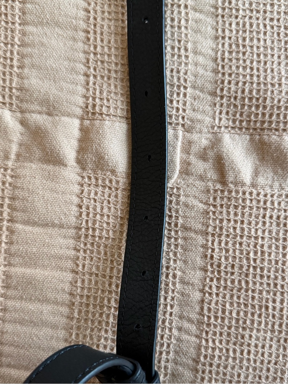 Quince Italian Leather Convertible Crescent Handwoven Shoulder Bag - Black Large - Picture 4 of 6